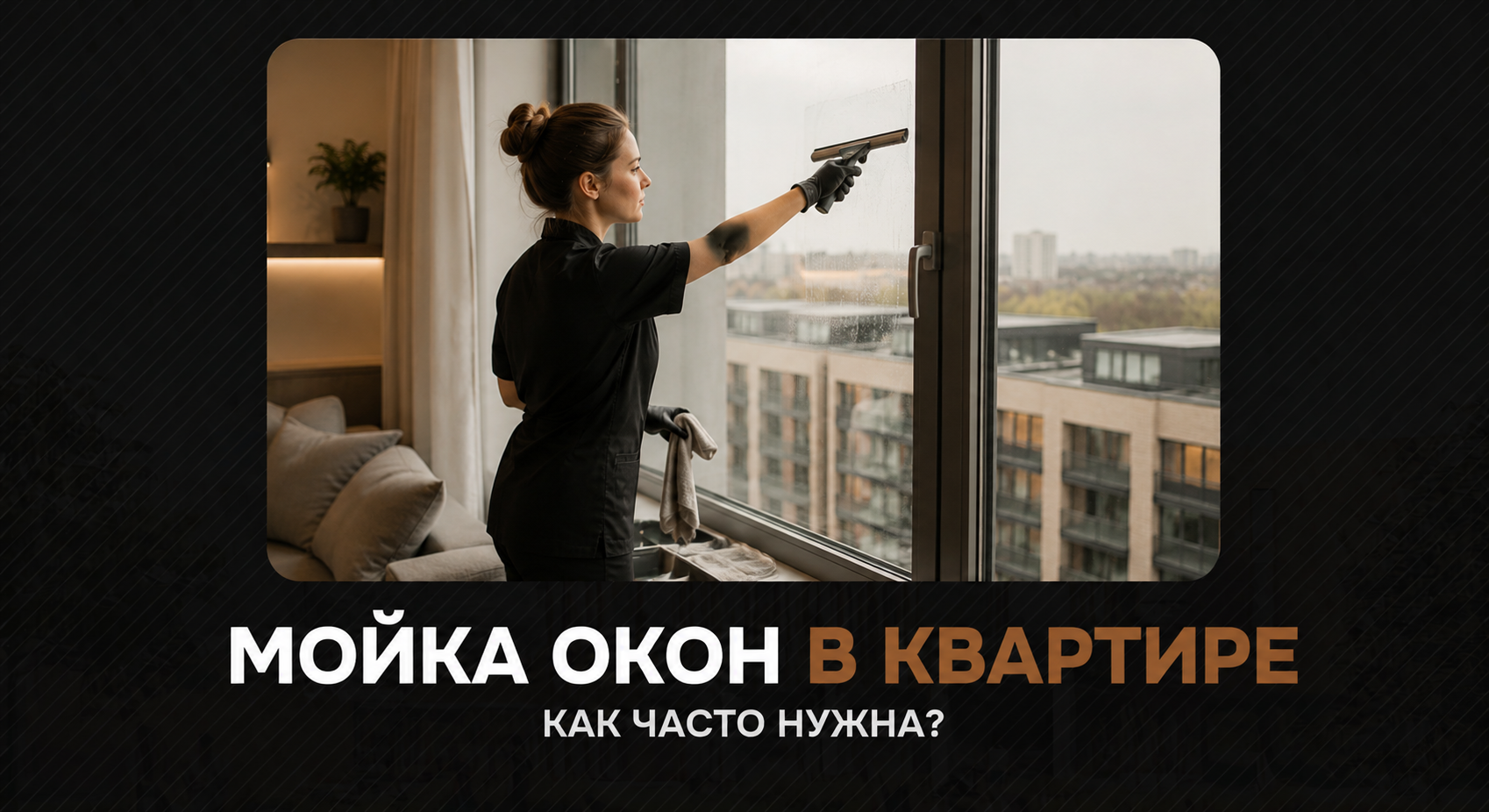 Мойка окон в квартире: как часто нужна и что входит в услугу