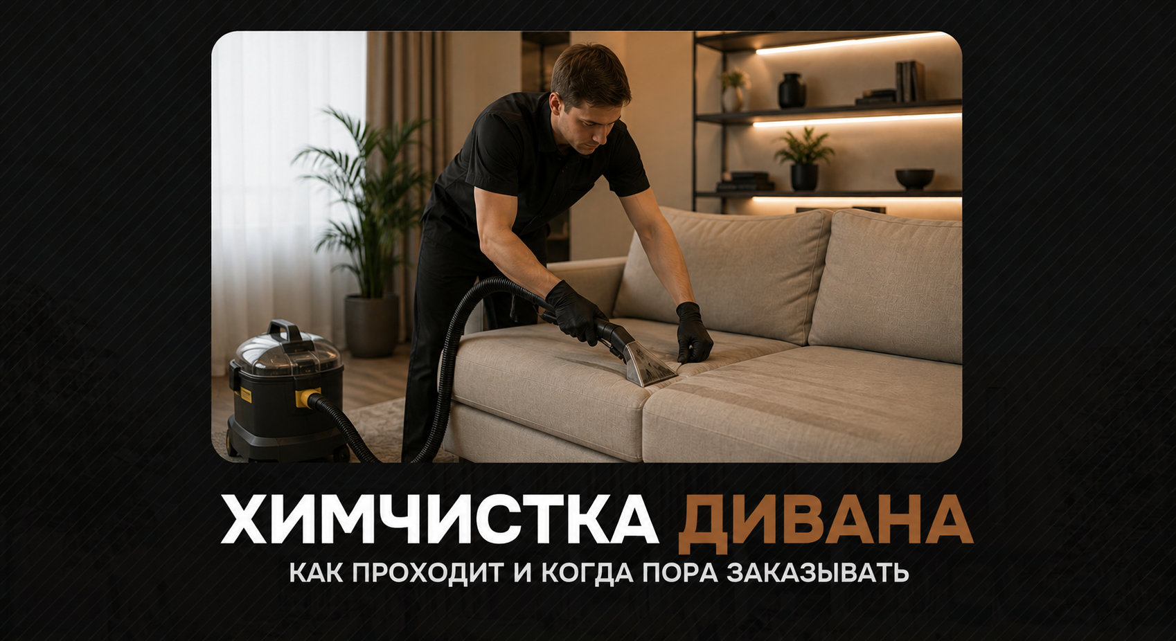 Химчистка дивана на дому в Екатеринбурге: как проходит и когда пора заказывать
