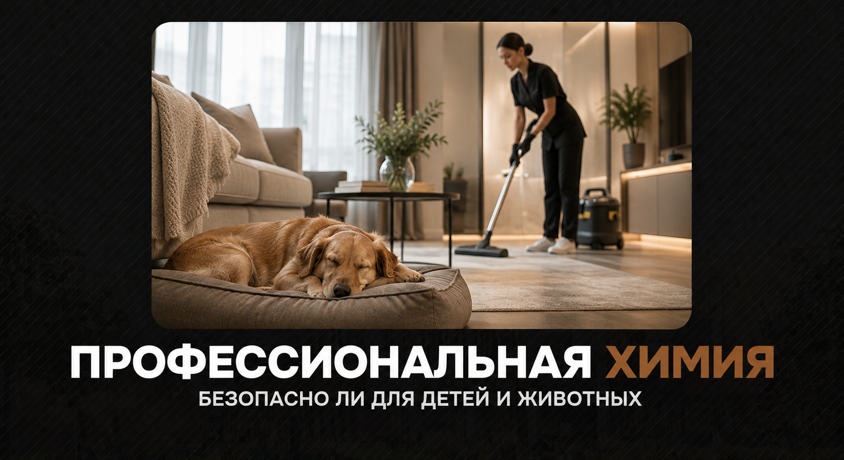 Профессиональная химия в клининге: безопасно ли для детей и животных